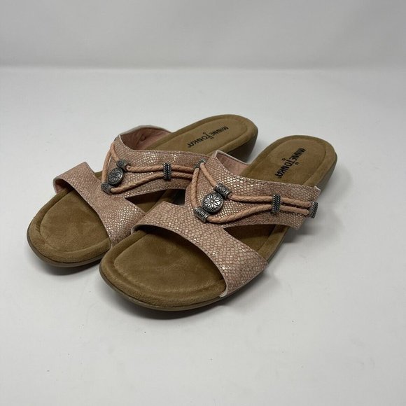 Minnetonka Blush Python Print Leanne Sandals - Picture 5 of 6